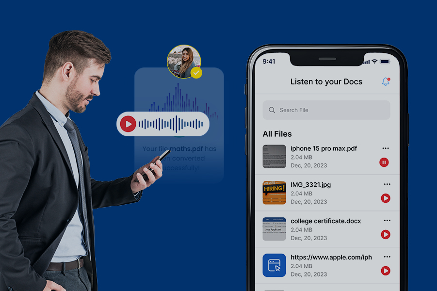 Listern-Docs Mobile App For Text-to-Audio Conversion 